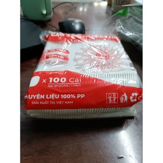Bịch 100 cái muỗng trà sữa cao cấp