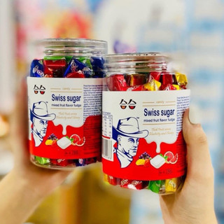 Hũ kẹo sữa chua trái cây ông già 288g