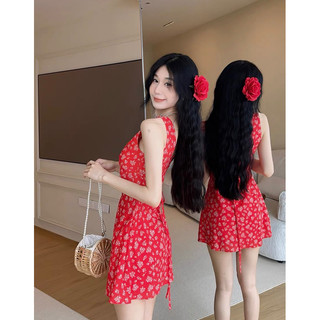 [ HÀNG ĐẶT TRƯỚC] Đầm hoa mini cổ tim #1182