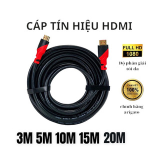 Dây Cáp Hdmi 20M 15M 10M 5M 3M Tròn Đen Loại Tốt - Dây cáp kết nối cổng HDMI 2 đầu tốt chống nhiễu xịn chất luong cao