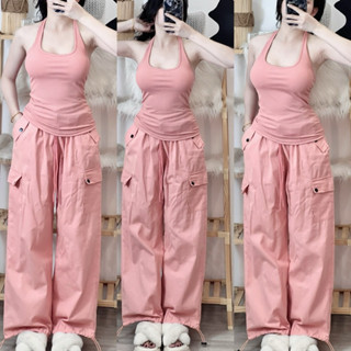 ( Có hoả tốc ) Quần dài phong cách cool ngầu hàn quốc , phối áo balo thun gân cực xinh