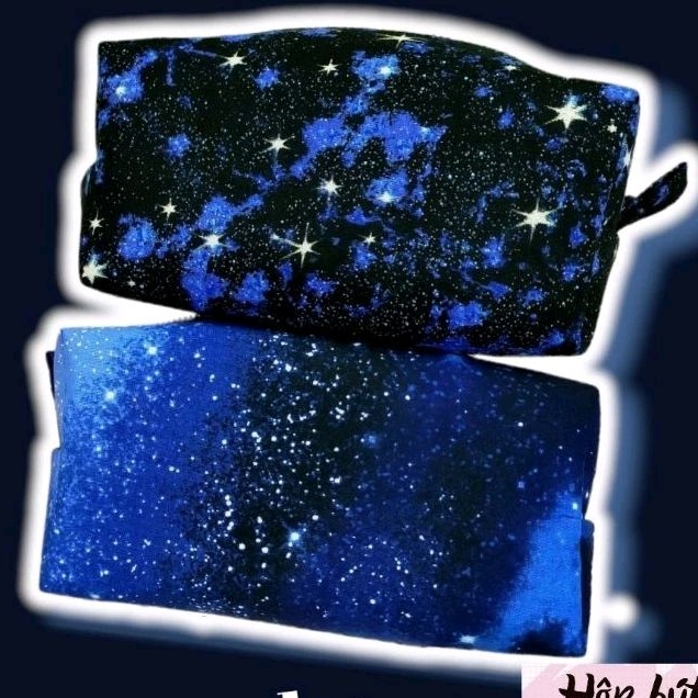 Bóp viết galaxy xanh loang