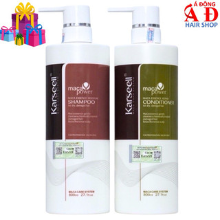 BỘ DẦU GỘI XẢ KARSEELL MACA SIÊU MƯỢT PHỤC HỒI TÓC HƯ TỔN Ý 500ML/800ML