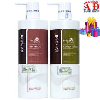 [Cặp to 800ml*2] Bộ dầu Gội xả Karseell collagen cho tóc khô hư tổn 800ml