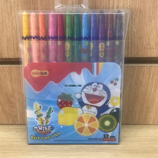 Bút màu sáp vặn 18-24 màu thiên long