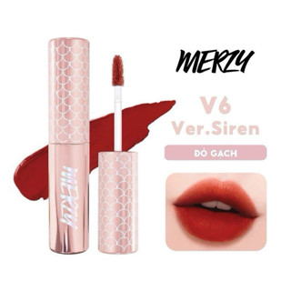 Son kem lỳ Merzy The First Velvet Tint Be Yourself V6 - Vỏ hồng Lá 4.5g