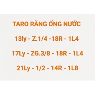Mũi taro ống nước răng 13ly
