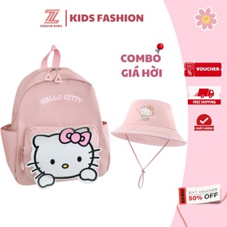 Compo Balo Mũ trẻ em vải Polyester siêu nhẹ cho bé mầm non,từ 1-5 tuổi kuromi helokiity Cinnamoroll an toàn cho bé