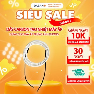 Dây Carbon tạo nhiệt máy ấp trứng Ánh Dương P100 dài 2m, độ bền 5 năm
