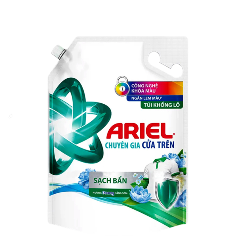Túi nước giặt ARIEL cửa trước hương Downy Nắng Sớm