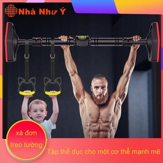 Xà đơn treo tường Xà đơn gắn cửa cao cấp tại nhà Hopkids Xà đơn gắn tường tải trọng 400kg Thanh xà đơn gắn tường đa năng
