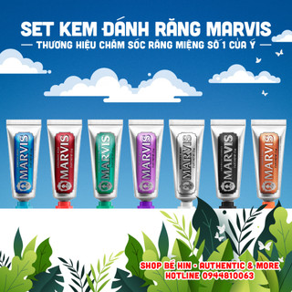 Set kem đánh răng cao cấp Marvis Mini Set 25ml, Marvis Limited, Marvis Tea Collection - Hàng Ý
