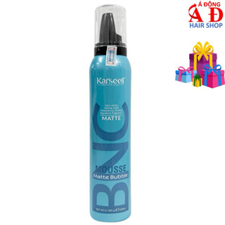 MOUSSE BỌT GIỮ NẾP MẠNH TÓC UỐN XOĂN KARSEELL BNC MATTE BUBBLE XANH 200ML