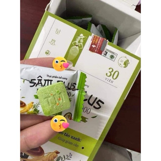 Kẹo sâm plus detox x1000 30 viên không kèm trà đào