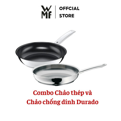 [Combo] Chảo Thép WMF Profi 20, 24, 28cm và Chảo Xào Chống Dính WMF Durado 20, 24, 28cm