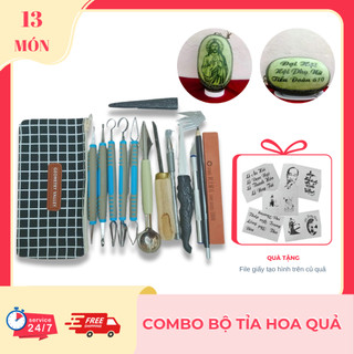 bộ khắc dưa hấu,bộ tỉa thú( móc xanh)