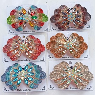 [Cao cấp] Cặp tóc kẹp tóc mặt đính full đá kiểu mới sang xịn cho nữ trung niên