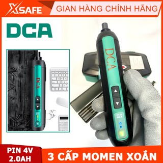 Máy siết vít dùng pin 4v dca adpl04-5e lực siết tối đa 5nm 3 cấp độ xoắn kèm đầu vít, dây sạc type-c