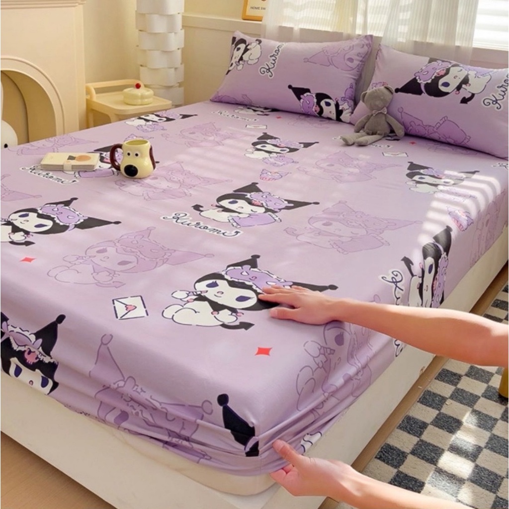 Bộ Ga Gối trải giường poly cotton 1m6,1m8 drap bọc nệm đẹp mềm mịn mát được chọn mẫu