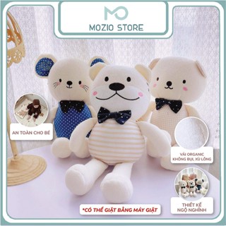 Gấu bông cho bé chính hãng Umoo organic xuất hàn an toàn và siêu Cute Đồ chơi thú bông cho bé Mozio
