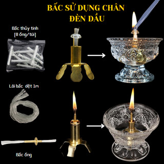 Phao dầu, bấc dây, bấc thủy tinh 🕯 (dùng tim đèn dầu, tim sáp) thờ gia tiên, phật, thần,......