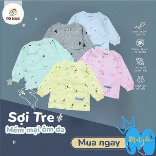 Áo dài tay cho bé sơ sinh bé trai bé gái mùa hè giá rẻ đồ sơ sinh cho bé CQ màu ADSS01