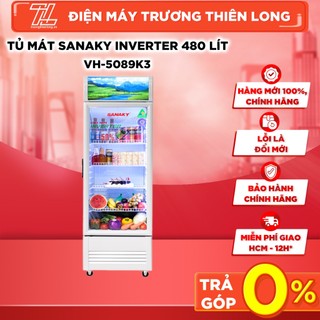 Vh-5089k3 - tủ mát sanaky inverter 480 lít - gas r600a - giao toàn quốc