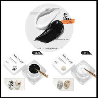 Gel vẽ nổi trắng đen Xeijayi chất đặc , vẽ nổi tráng gương -An An Nails