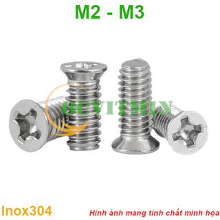 2km# - ốc vít bake đầu nhỏ m2 m2.5 m3 inox 304