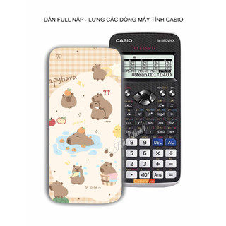 Capybara - Miếng decal dán máy tính cầm tay casio full các dòng
