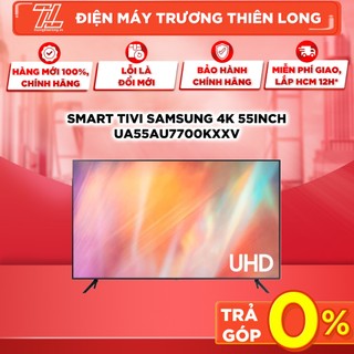 Ua55au7700 - miễn phí công lắp - smart tivi samsung 4k 55inch ua55au7700kxxv - giao toàn quốc