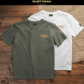 Áo Thun Nam In Hình CROISSANTS Cổ Điển DUSTYMAN - Vải 100% Cotton - Form Regular Fit