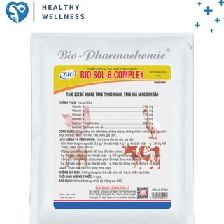 Bio sol-b.complex hỗ trợ đề kháng ,tăng trọng trên gia súc-gia cầm 100g