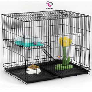 Chuồng Tầng Gấp Gọn Nuôi Thú Cưng, Mèo, Chó, Thỏ, Gà Sơn Tĩnh Điện Hoshi Pet CN04