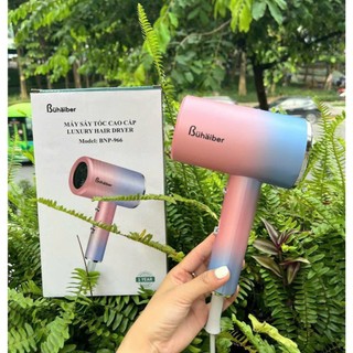 Máy sấy tóc mini Buhaiber hai chiều nóng lạnh tạo kiểu tóc chuyên nghiệp công suất lớn 2200w dưỡng tóc mượt FAMAHA
