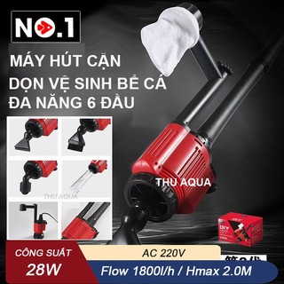 MÁY HÚT CẶN - DỌN VỆ SINH BỂ CÁ ĐA NĂNG 6 ĐẦU NO.1
