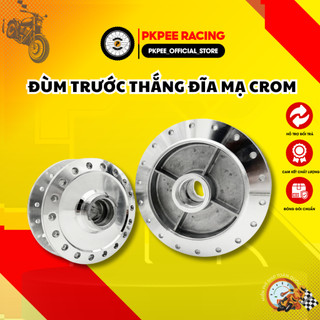 Combo Đùm Trước Thắng Đĩa + Sau Mạ Crom Gắn Sirius, Jupiter, Exciter Phụ Kiện Xe PKPEE