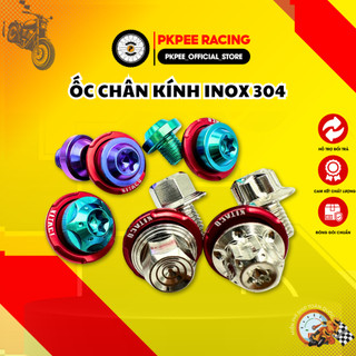 Ốc Inox 304 Đầu Trụ Gắn Chân Kính (Chân Gương) 10Li10 Ren Thuận, Ren Ngược Phụ Kiện Xe PKPEE