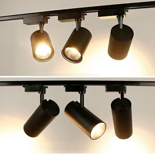 Combo đèn rọi ống bơ, đèn spotlight, đèn chiếu điểm - gôm ray 1m hoặc 1,5m + 3 đèn 10W