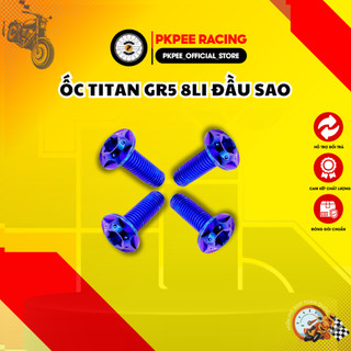 Combo 4 Ốc Titan GR5 8ly25 Gắn Pat Gác Chân, Gắn Đĩa Thắng Phụ Kiện Xe PKPEE