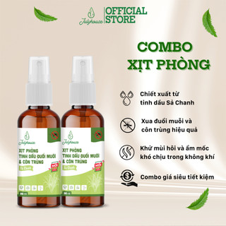 Bộ 2 bình xịt đuổi muỗi tinh dầu sả chanh 50ml/chai JULYHOUSE