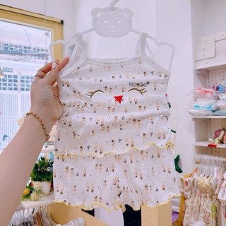 (link 2) (chọn mẫu) Bộ 2 dây quần đùi hotga bé gái 4-10kg/đồ bộ sơ sinh bé gái