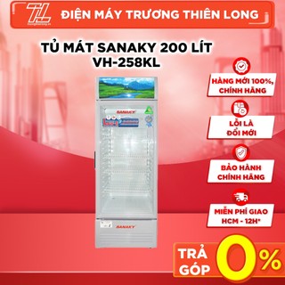 VH-258KL - MIỄN PHÍ CÔNG LẮP - Tủ Mát Sanaky 200 Lít VH-258KL - BẢO HÀNH CHÍNH HÃNG - GIAO TOÀN QUỐC