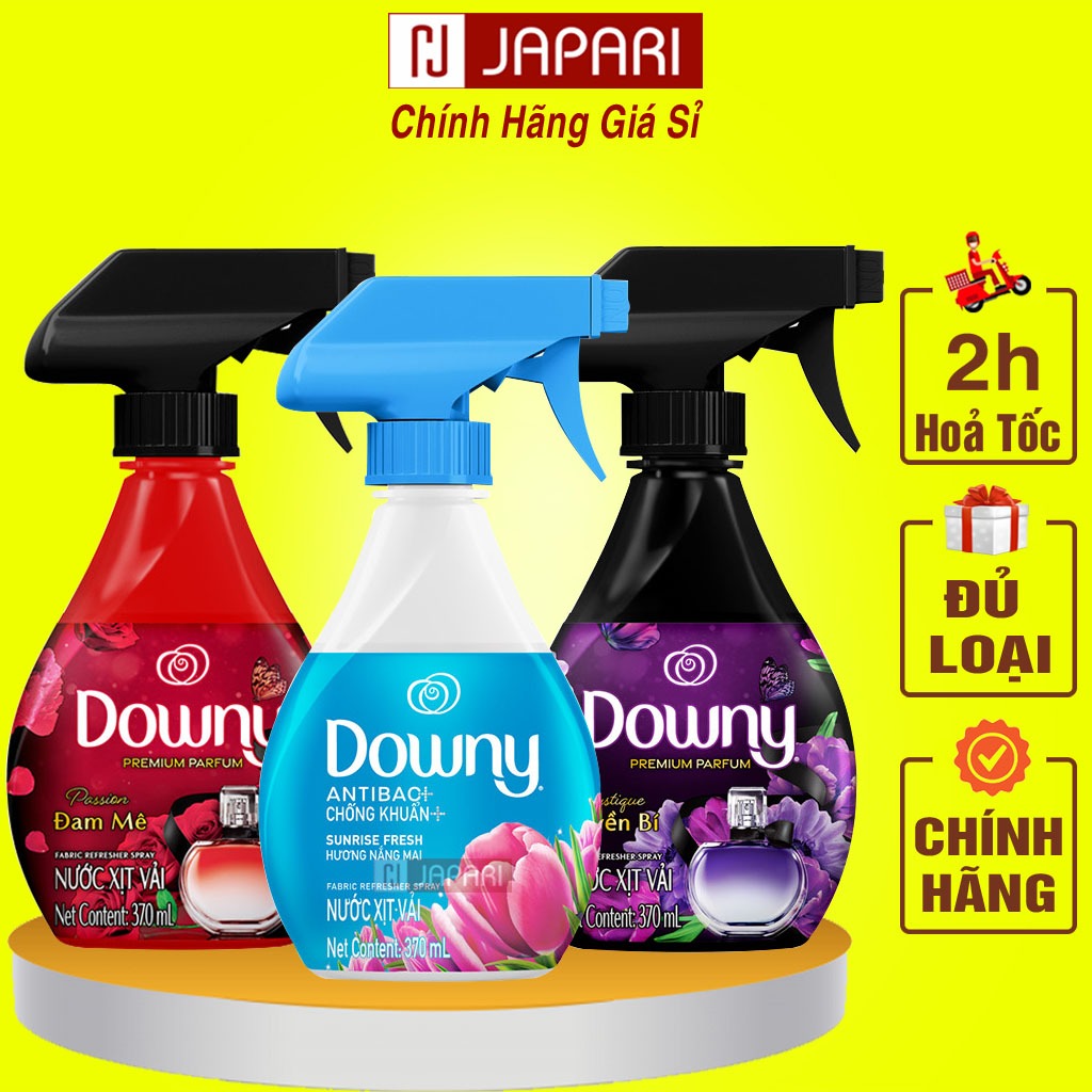 Xịt thơm quần áo Downy Chính Hãng - Nước Xịt Vải Downy Thơm Quần Áo, Giày, Mũ Bảo Hiểm, Chăn Ga Gối Đệm, Ghế Sofa JAPARI