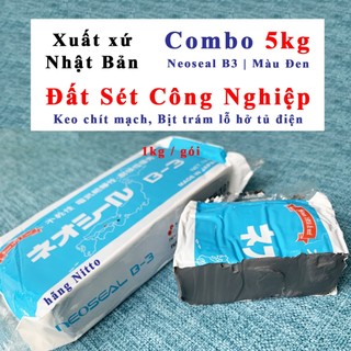 Đất sét keo chít mạch B3 bịt trám trít làm kín lỗ hở tủ điện Solar hãng Nitto Nhật Bản Đất sét công nghiệp Neoseal B-3