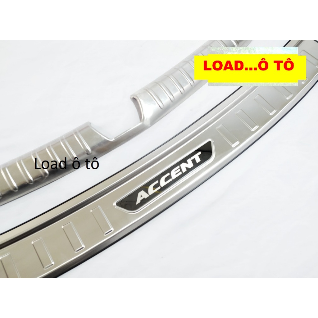 Accent, Bộ Chống Trầy Cốp Huyndai Accent 2023-2018 Mẫu Inox