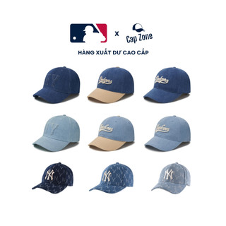  Mũ lưỡi trai rách Jean MLB Cap Zone Hàng xuất dư cao cấp phong cách Hàn Quốc 