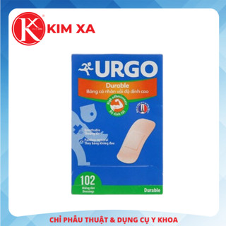 URGO DURABLE BĂNG CÁ NHÂN VẢI ĐỘ DÍNH CAO (hộp 102 miếng)