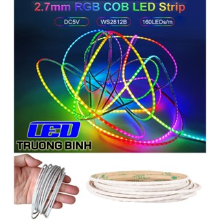 ĐÈN LED COB FULL MÀU 2.7MM 2020 WS2812B ARGB NEOPIXEL 160LED/MÉT DÂY 1 MÉT ĐIỆN ÁP 5V