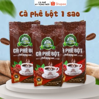  Cà phê bột 1 sao thơm ngon sánh béo  Gói 500g  – Cà phê Hy Vọng Mới 